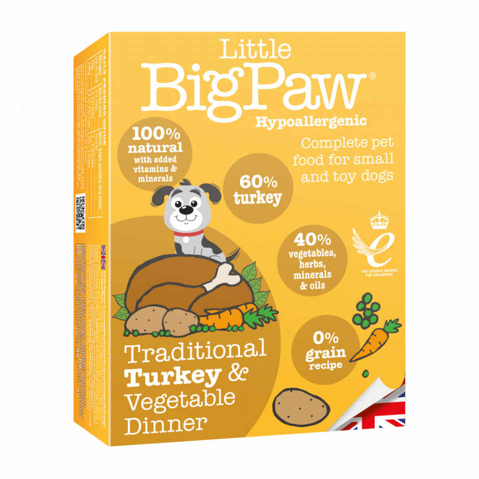 Little BigPaw Traditional Turkey Vegetable Dinner Hypoallergenic 150g