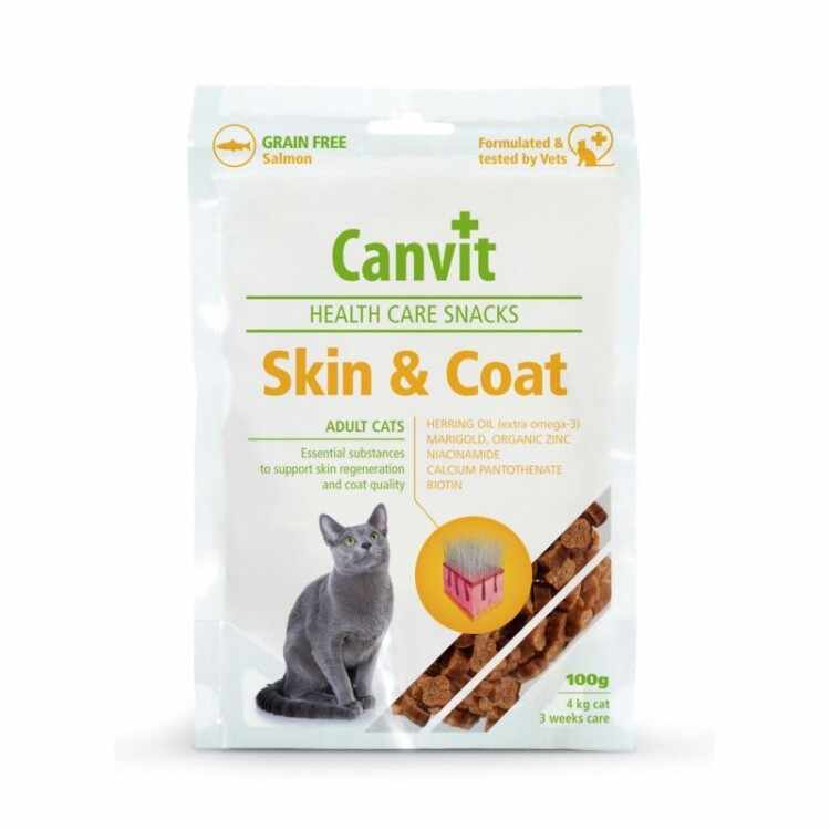 Canvit Health Care Snack Skin and Coat Cat 100g