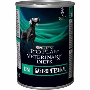 PURINA Pro Plan Veterinary Diets Gastrointestinal Mousse, dietă veterinară câini, conservă hrană umedă, afecțiuni digestive, 400g