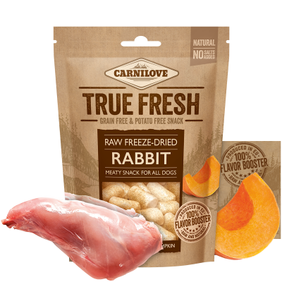 Carnilove True Fresh Raw Freeze-Dried Rabbit with Pumpkin, 40 g