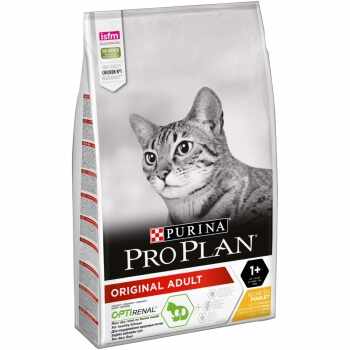 PURINA Pro Plan Original OptiRenal Adult, Pui, pachet economic hrană uscată pisici, afecțiuni renale, 10kg x 2