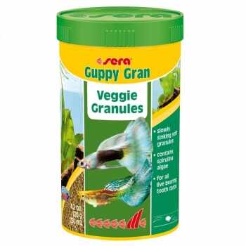 Hrana Granulata Vegetala pentru Pesti Sera Guppy Gran 250 ml