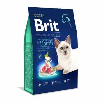 BRIT Premium by Nature Sensitive, Miel, hrană uscată pisici, sensibilități digestive, 8kg