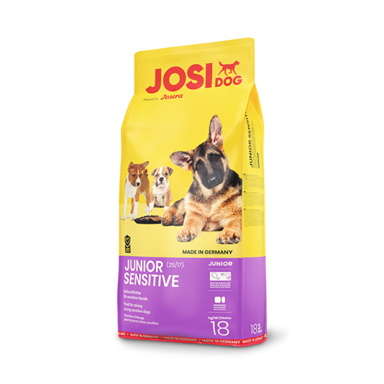 Hrană uscată pentru câini JosiDog Junior Sensitive 18 kg