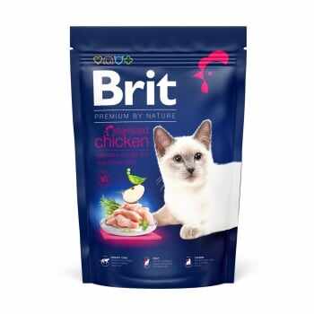 BRIT Premium by Nature Sterilised, Pui, hrană uscată pisici, 1.5kg