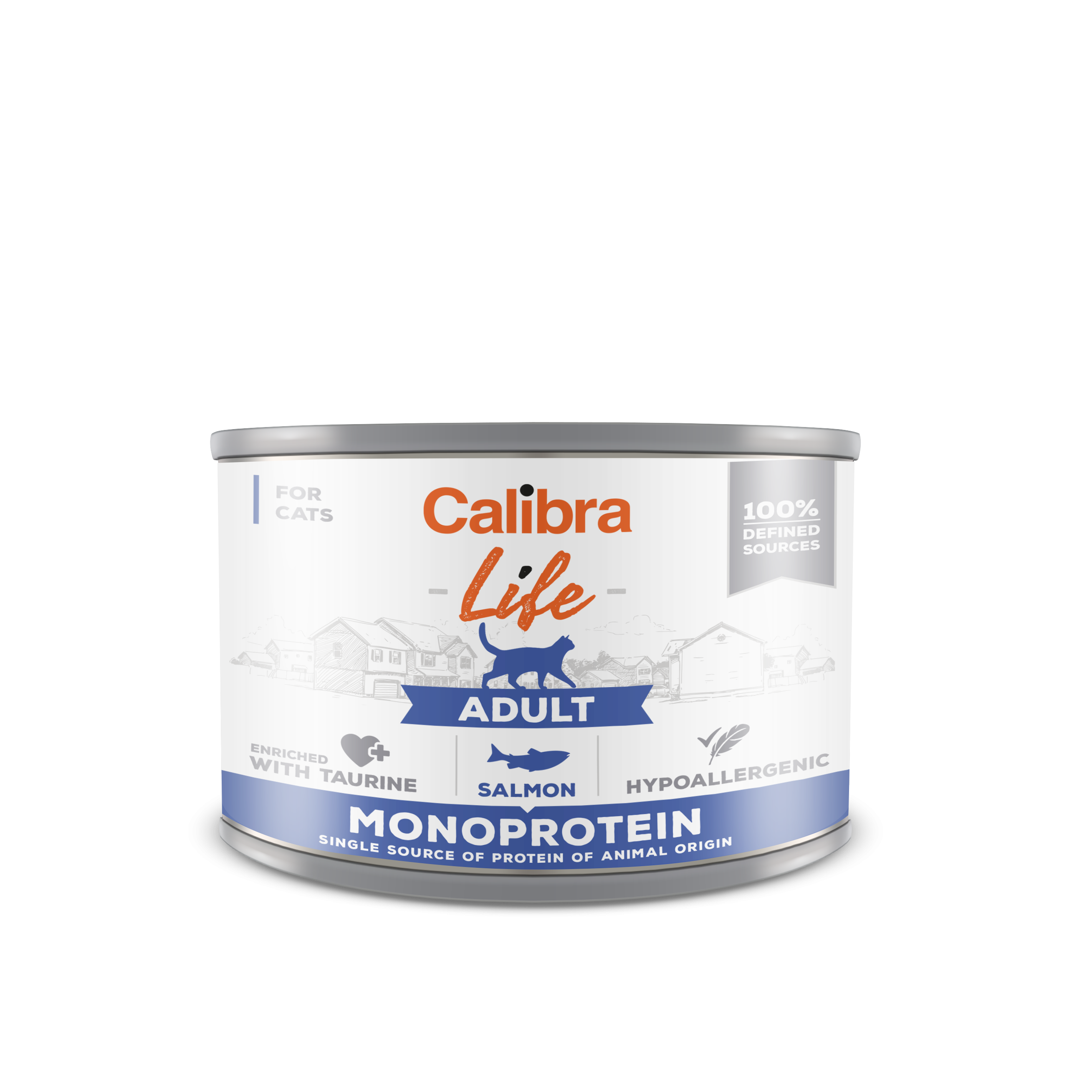 Calibra Cat Life Adult Salmon 200 g, conserva