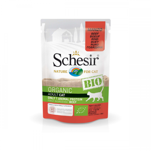 Schesir Bio For Cat, Vita, plic 85 g