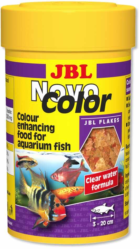 Hrana fulgi pentru toate speciile JBL NovoColor 250 ml 