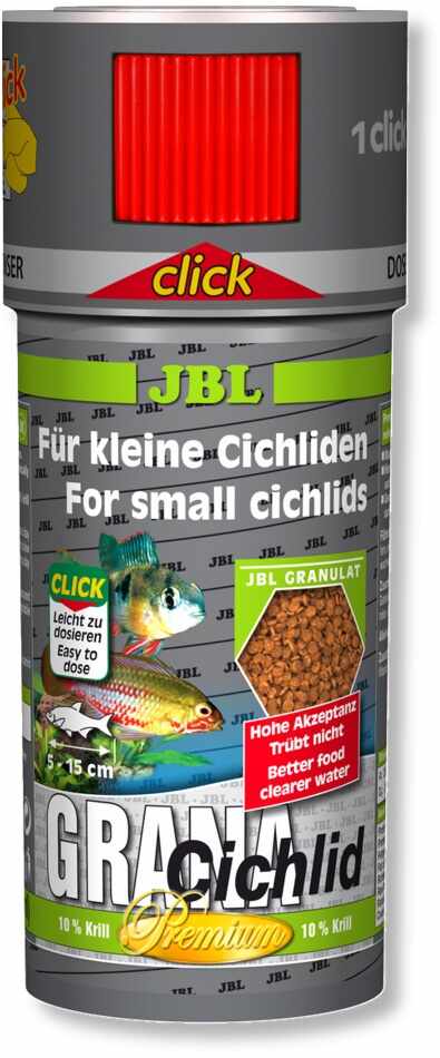 Hrana granule premium pentru ciclide JBL Grana-Cichlid 250ml Click