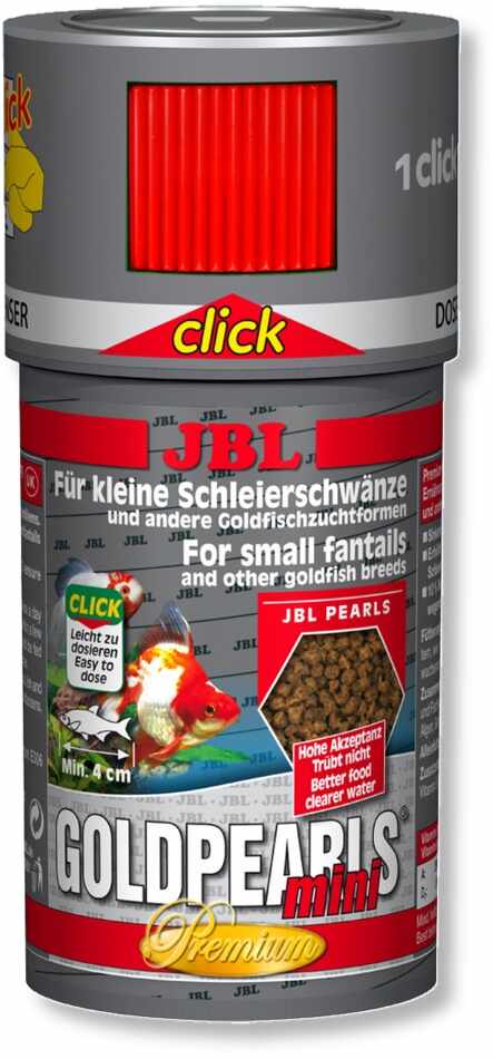 Hrana premium peleti pentru carasi JBL GoldPearls mini 100ml Click 