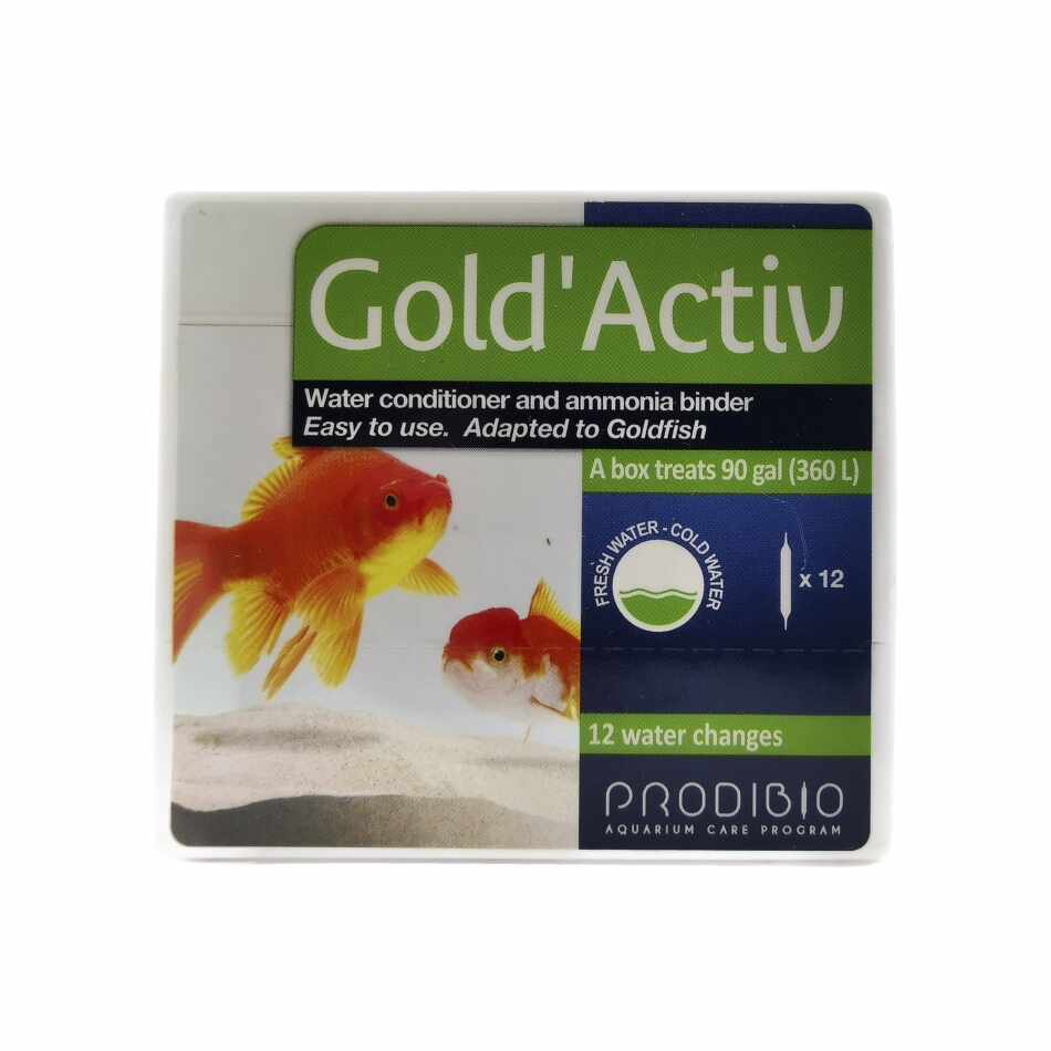 Solutie tratare apa Prodibio Gold Activ 12 fiole