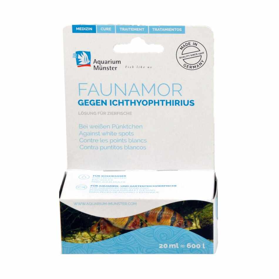 Tratament Aquarium Munster FAUNAMOR 20 ml pentru 600 l, Fresh