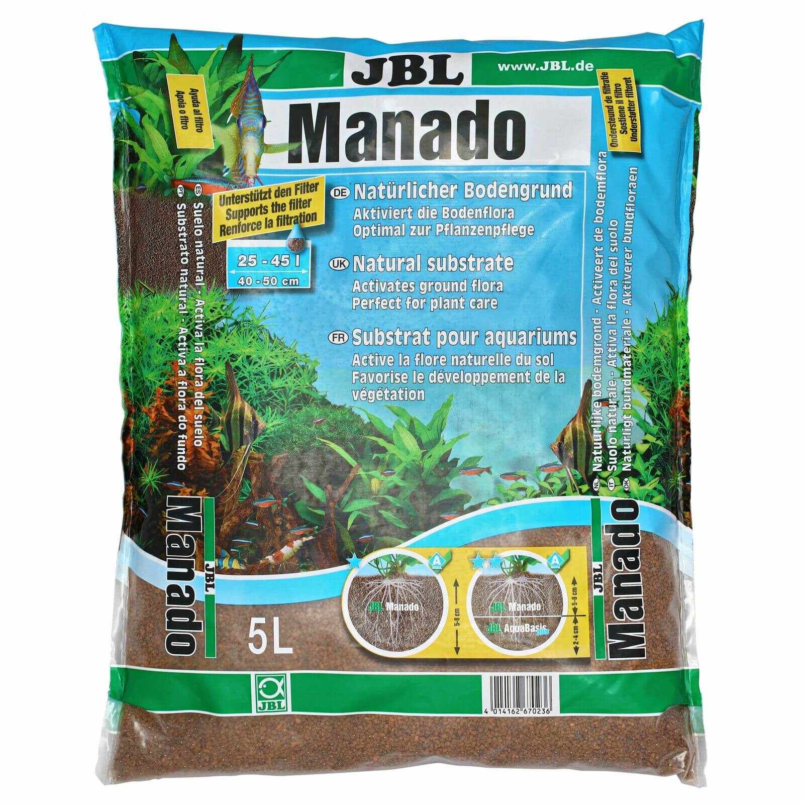 Substrat pentru acvariu JBL Manado 5 L