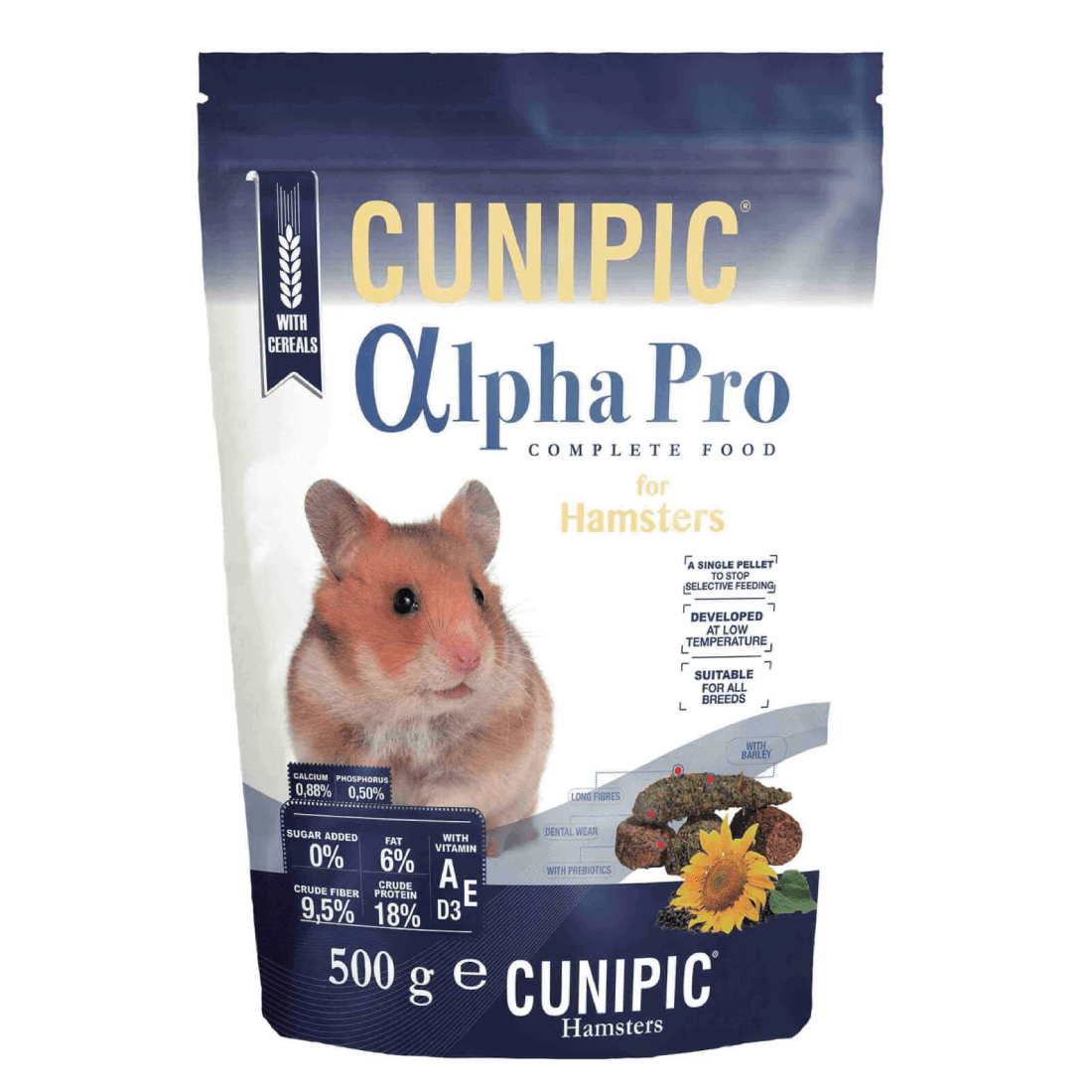 Hrana pentru hamsteri Cunipic Alpha Pro 500g