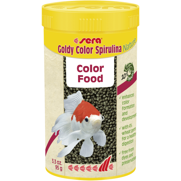 Hrana pentru pesti Sera Goldy Color Spirulina 250 ml
