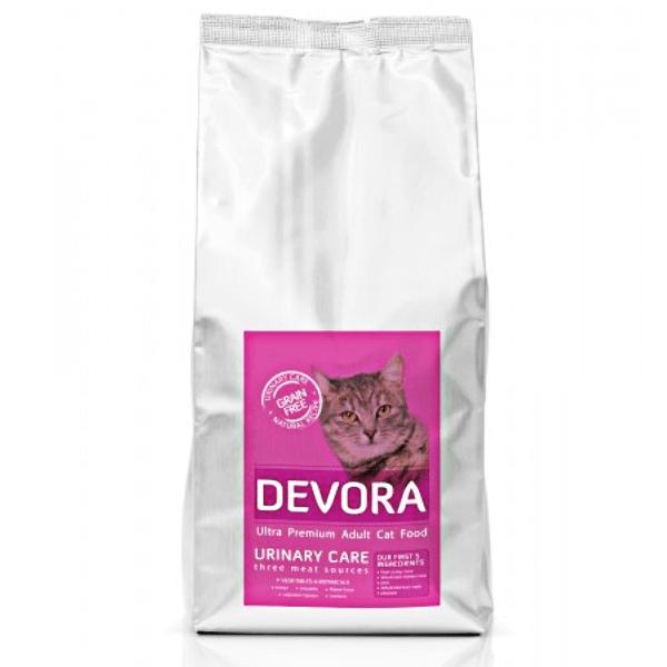 Hrana uscata pentru pisici Devora Grain Free Urinary Curcan Pui & Rata 7.5kg