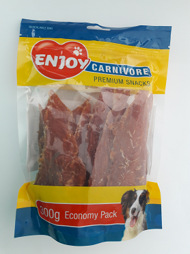 Recompense pentru caini Enjoy Carnivore cu piept de pui 300 g