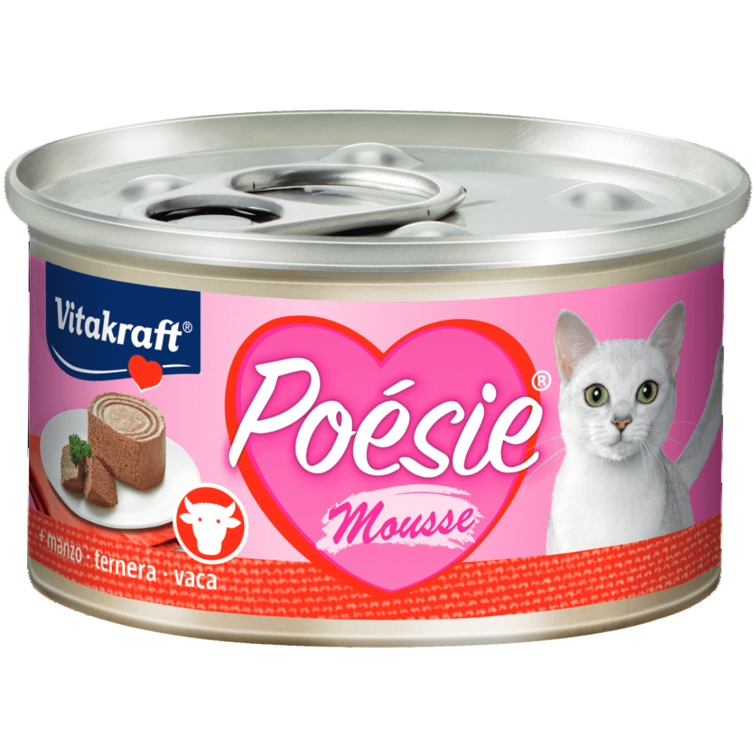 Hrana umeda pentru pisici Vitakraft Poesie Mousse cu Vita 85gr