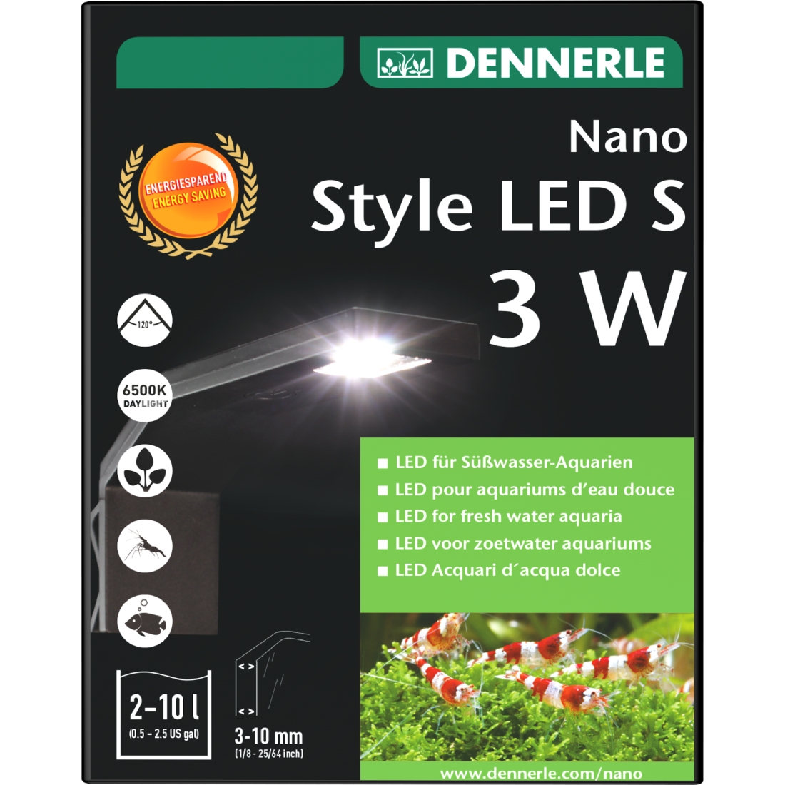 Lampa atasabila pentru acvariu DENNERLE NANO STYLE LED S 3W