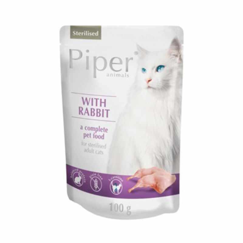Piper Cat Sterilised, Carne De Iepure, 100 g