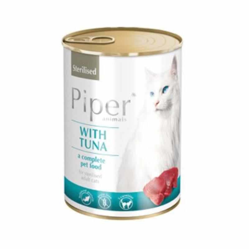 Piper Cat Sterilised, Carne De Ton, 400 g