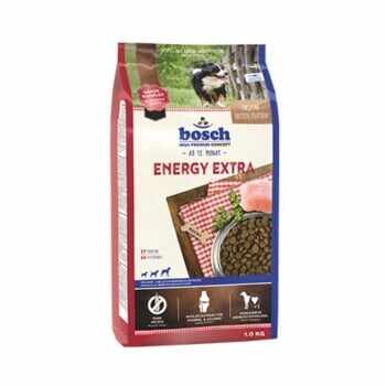 BOSCH Energy Extra, Pui, pachet economic hrană uscată câini activi, 15kg x 2