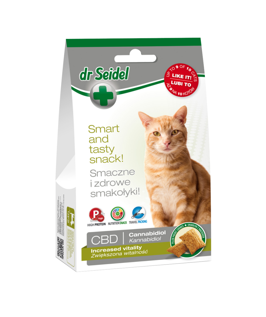 Dr. Seidel Cat Snack Vitalitate Crescuta cu CBD, 50 g
