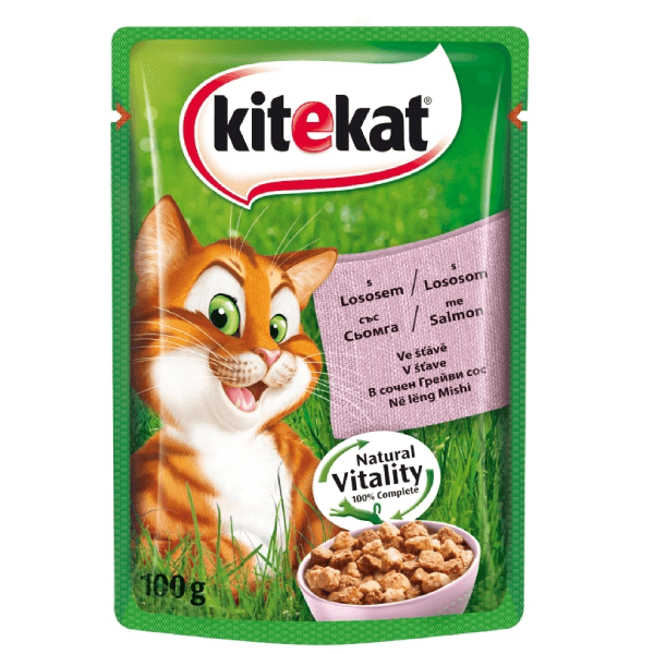 Hrana umeda pentru pisici Kitekat Somon 100g