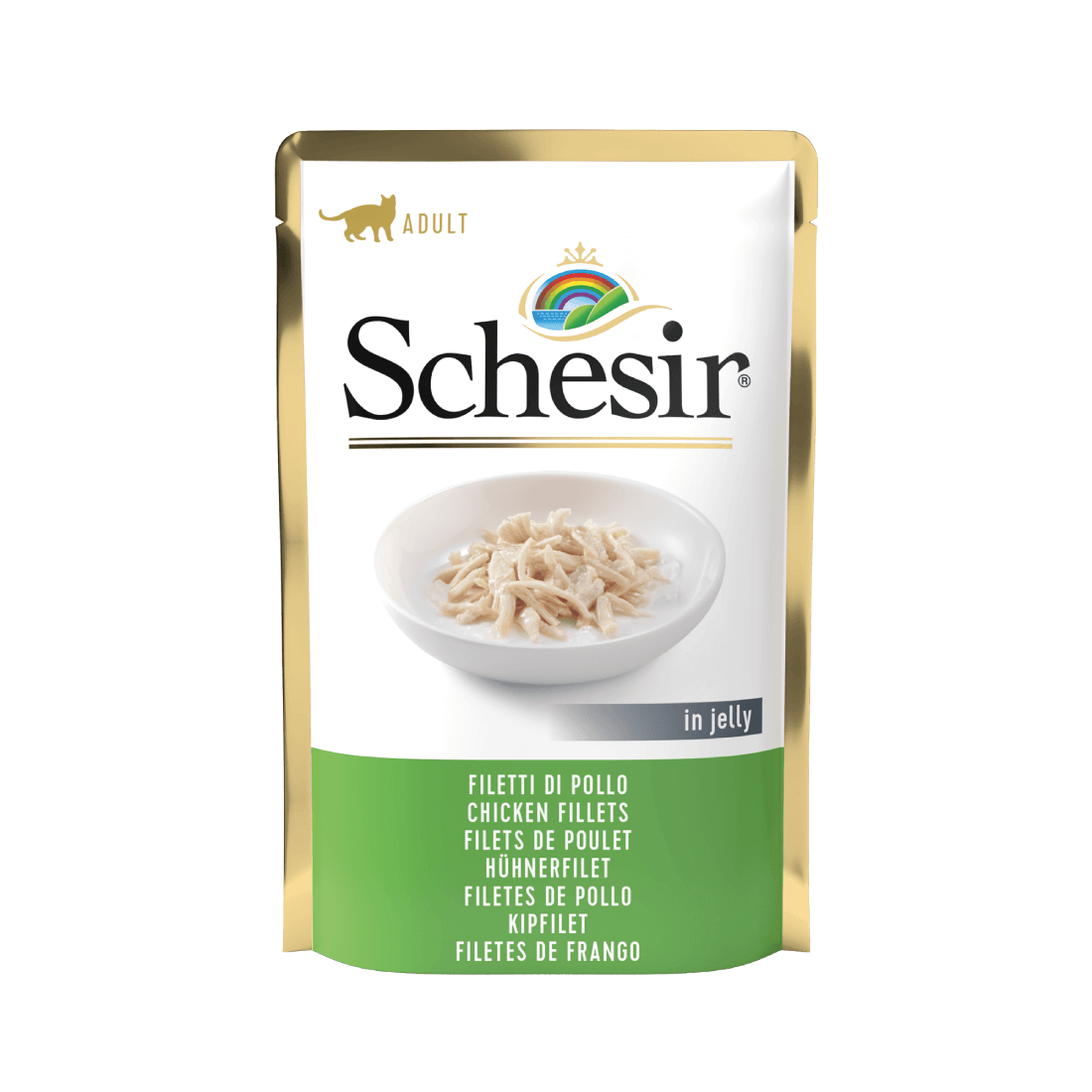 Hrana umeda pentru pisici Schesir Pui/File 85g