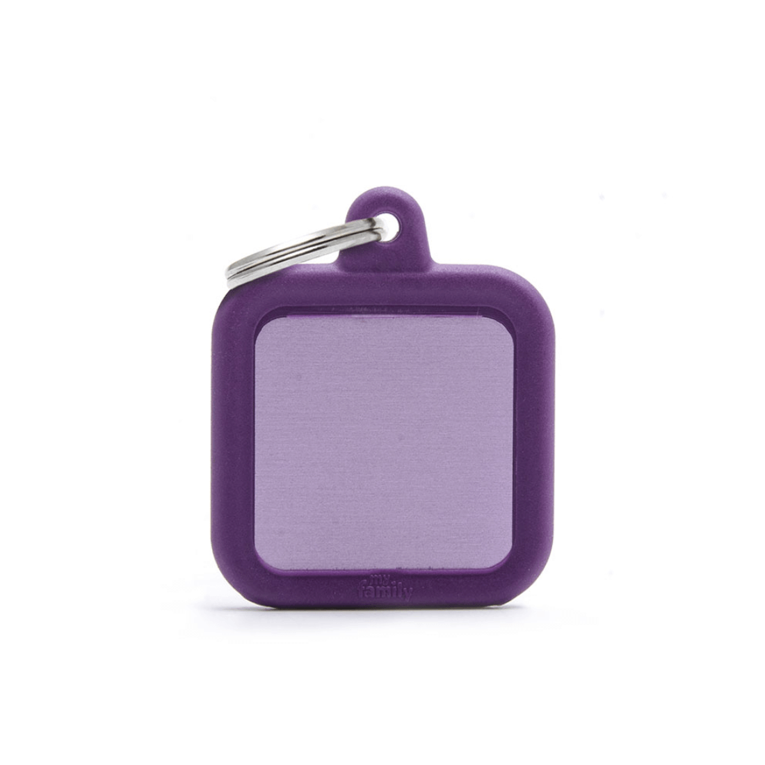 Medalion tag MyFamily Purple Square Rubber 74366