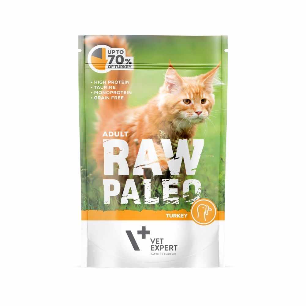 Raw Paleo Cat, Adult, Curcan, 100 g