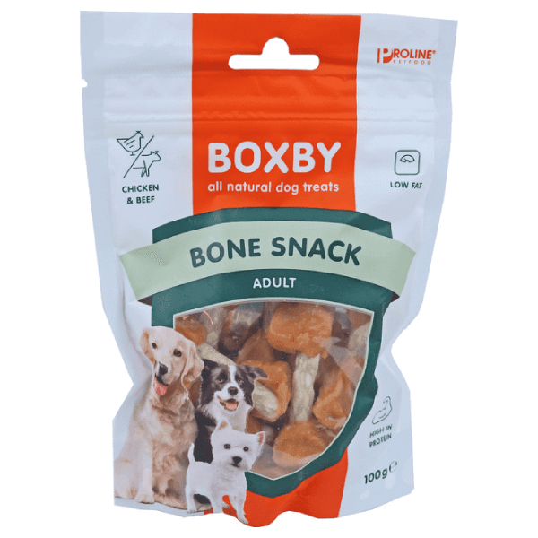 Recompense pentru caini Proline Boxby Bone Snack 100 g