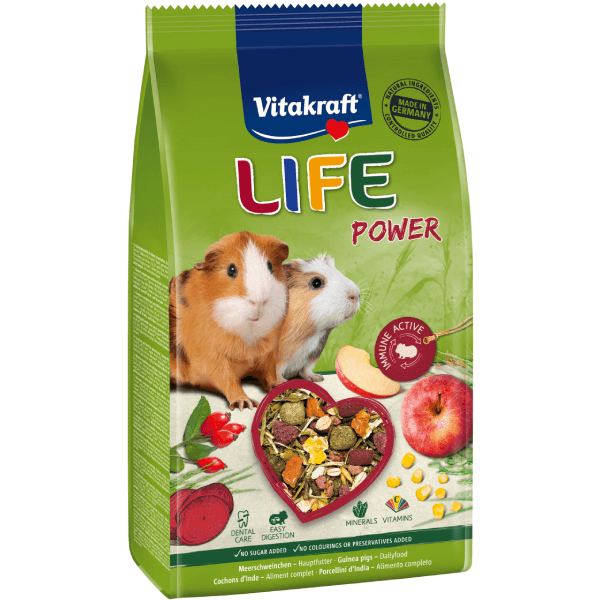 Hrana pentru porcusori de Guineea Vitakraft Life Power G-Pig 600g