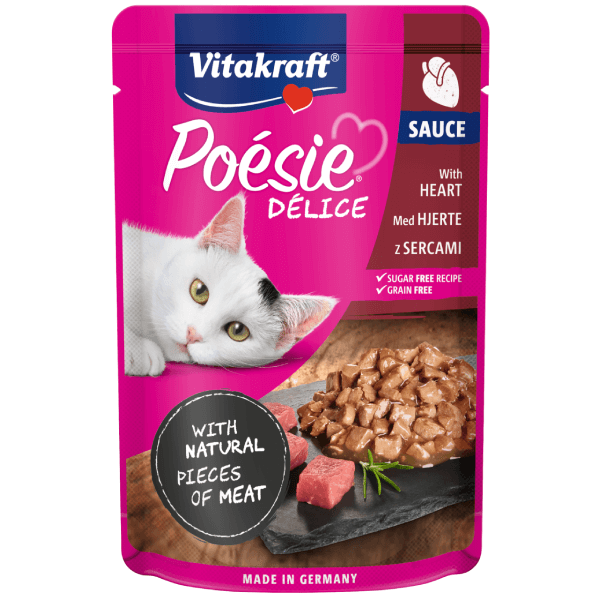 Hrana umeda pentru pisici Vitakraft Poesie Inima in sos 85g
