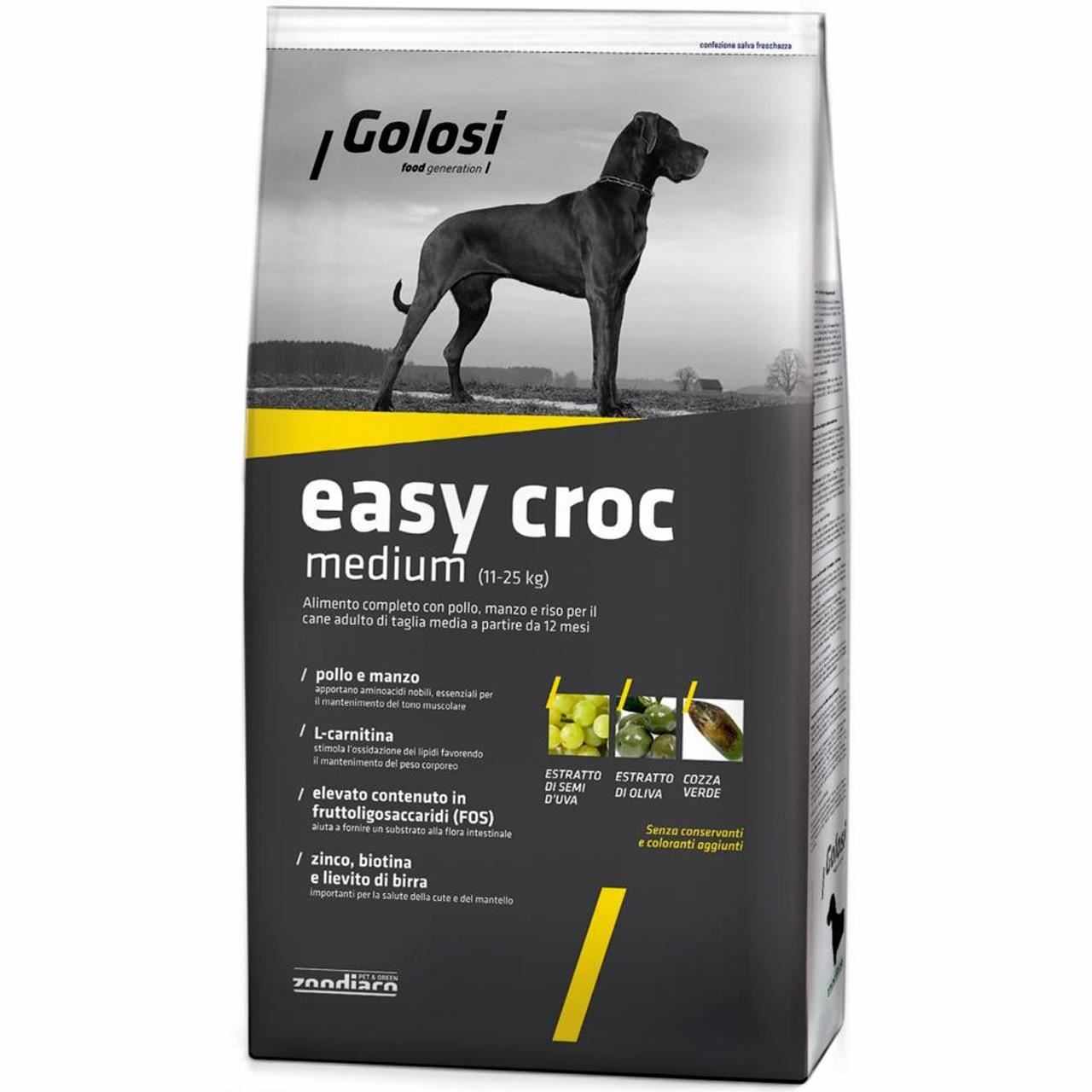 Hrana Uscata Premium Pentru Caini Golosi Dog Easy Croc (Medium) 12kg
