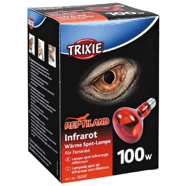 Lampa infrarosu pentru terariu Trixie Reptiland 80x108mm 100W