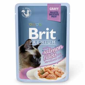 Brit Cat Delicate Salmon in Gravy For Sterilised 85 g