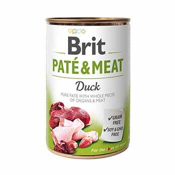 Brit Pate & Meat Cu Rata, 400 g