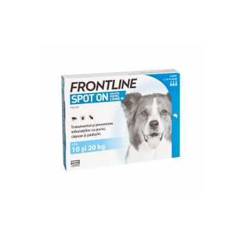 Frontline Spot-On Caini M, 10-20 kg, 3 pipete
