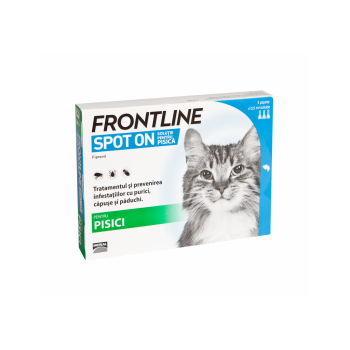 Frontline Spot-On Pisici, 3 pipete