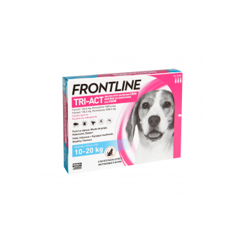 Frontline Tri-Act Spot-On, M 10-20 kg, 3 pipete