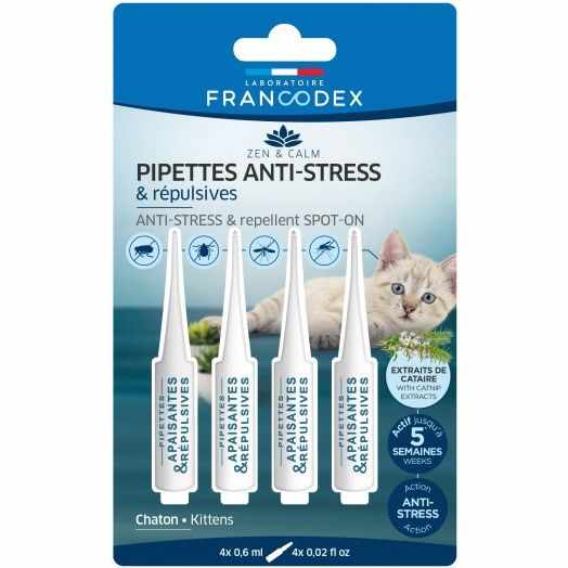 Francodex, Spot On Repulsiv Antistres Kitten, 4x0.6 ml