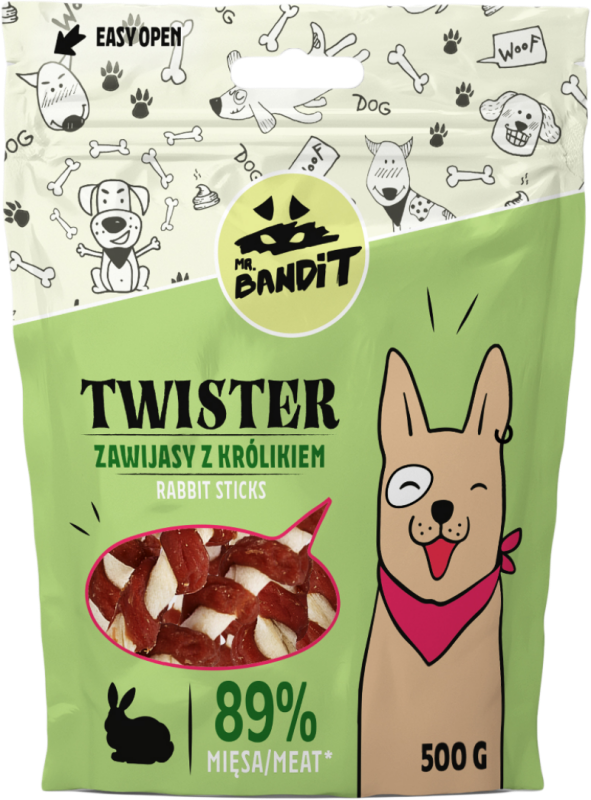 Mr. Bandit Twister, Iepure, 500 g