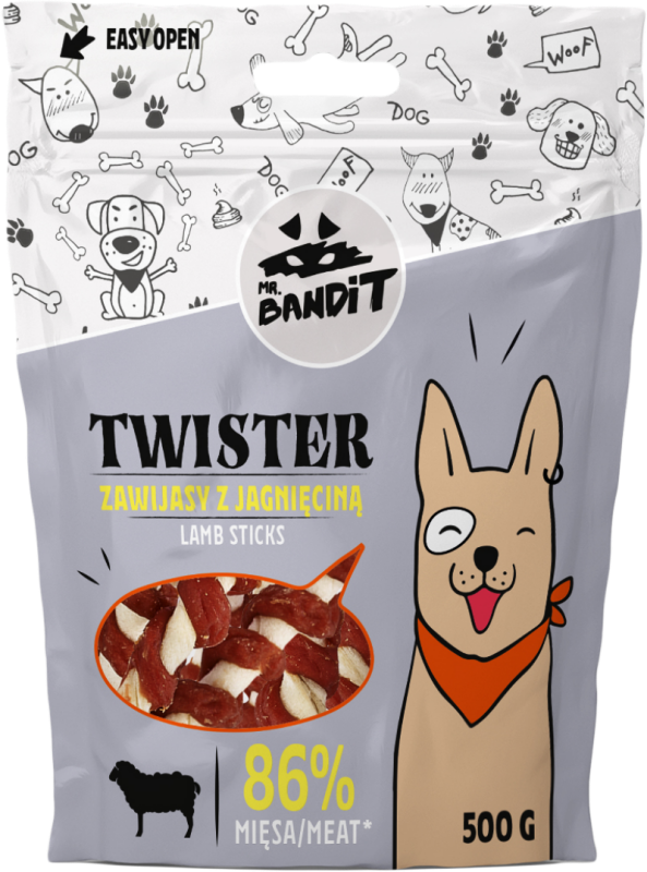 Mr. Bandit Twister, Miel, 500 g