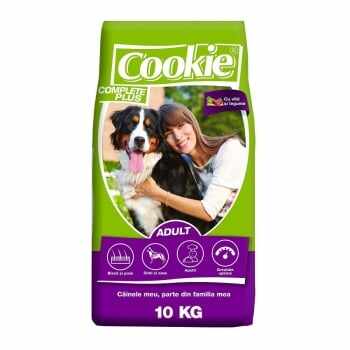 Pachet 2 x Cookie Complete Plus Adult Vita si Legume, 10 kg