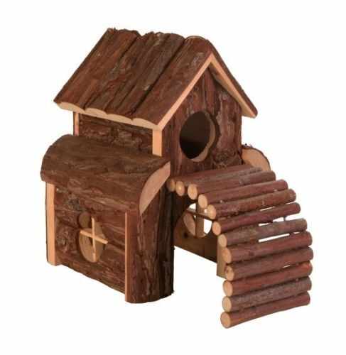 Casa din lemn cu 2 etaje pentru rozatoare Trixie 12x20x20 cm