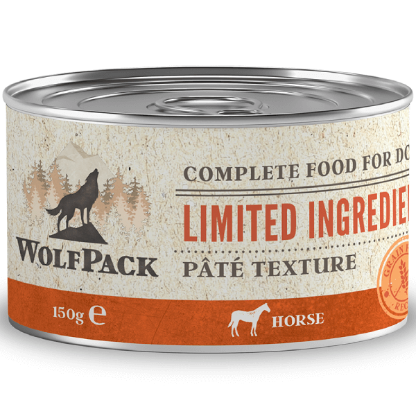Hrana umeda pentru caini Wolfpack LTD Adult Cal 150g