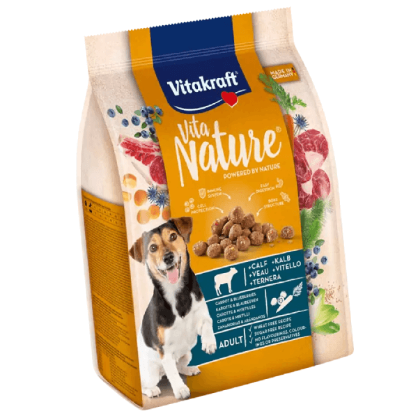 Hrana uscata pentru caini Vitakraft Dog Vita Nature Vitel 1.2kg