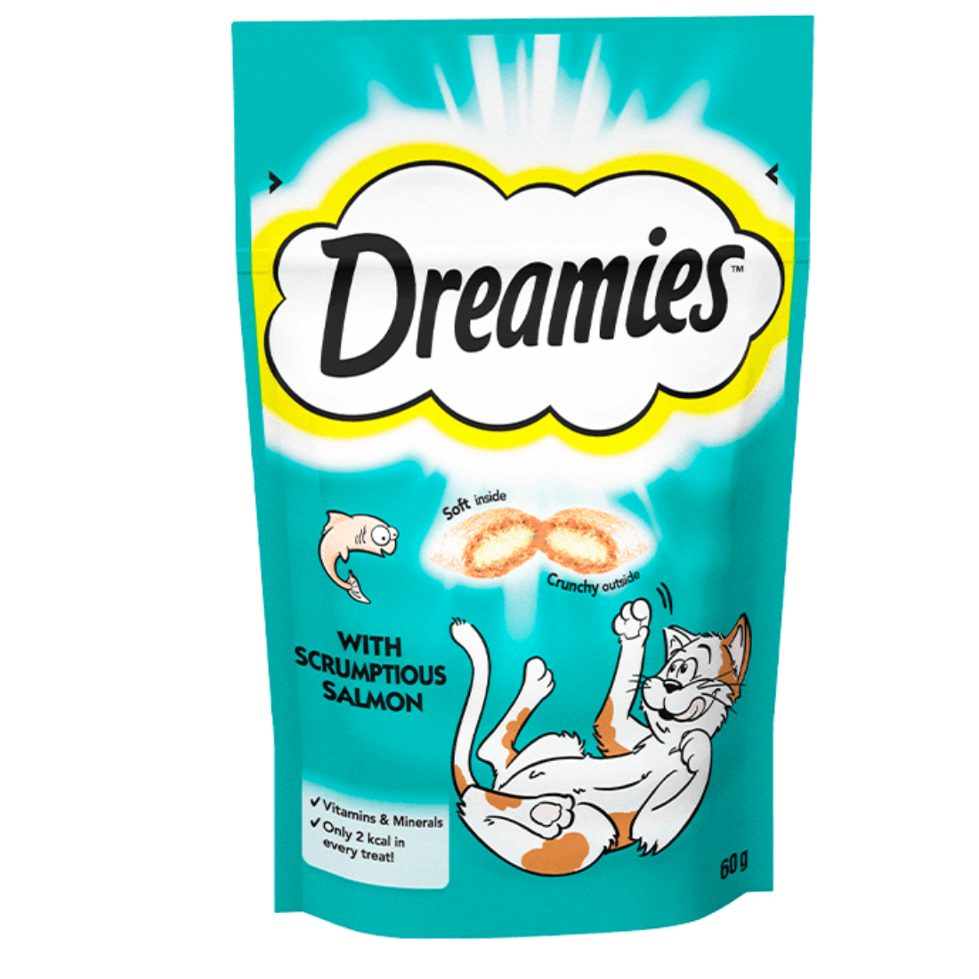 Recompense pentru pisici Dreamies Snack Somon 60g