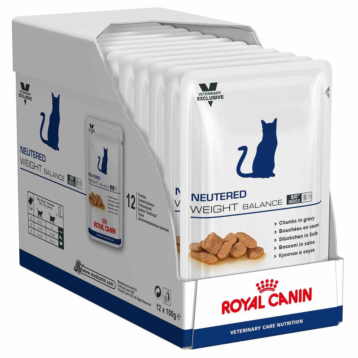 Royal Canin Neutered Weight Balance Cat Pouch, 12 x 85 g